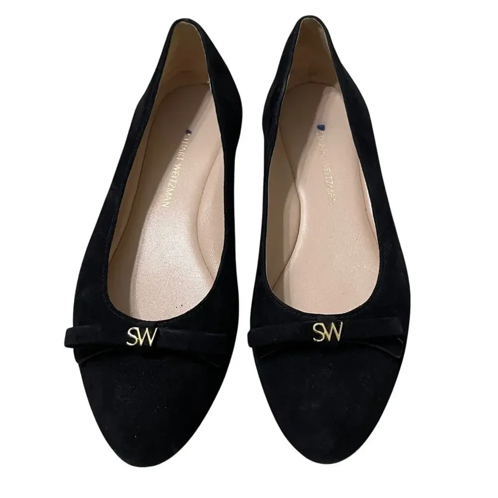 Stuart Weitzman Kids Jodie Ballet Flat Black Size 3.5